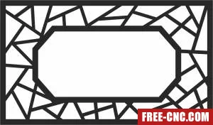 Decorative door screen pattern - Free dxf files ready to cut