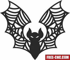 Halloween bat cliparts - Free dxf for laser cutting and plasma