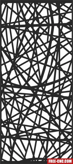 Decorative screen door - Free dxf for laser cutting and plasma