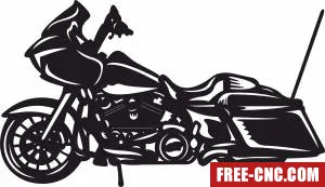 Motorcycle clipart - Free dxf download