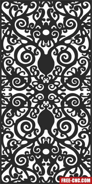Pattern wall pattern - Free dxf for laser cutting and plasma