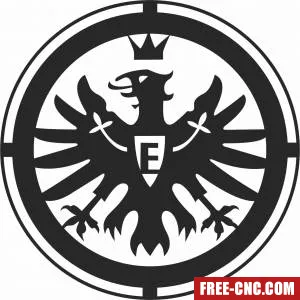 Eintracht frankfurt logo football - Download free dxf for cnc plasma cutting