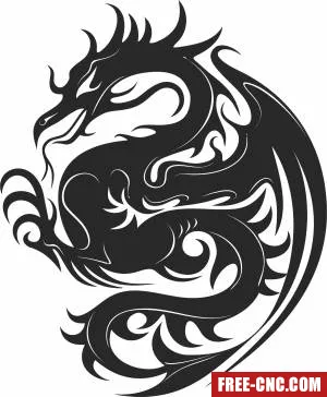 Dragon cliparts - Free dxf files ready to cut