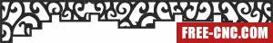 Door screen wall door pattern - Free dxf download