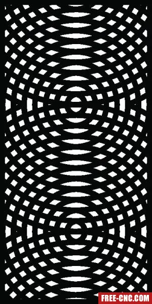 Decorative panels for doors wall screen pattern - free dxf download