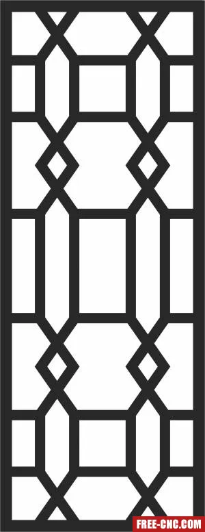 Door decorative pattern wall decorative door - Free dxf download