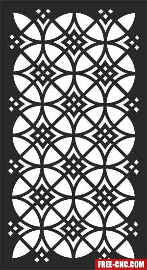 Decorative screen wall screen - Free dxf files ready to cut