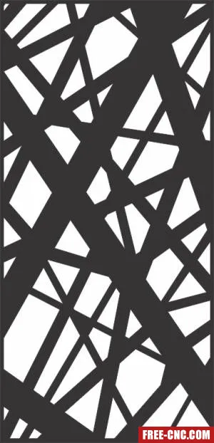Decorative panels for doors wall screen pattern - free dxf download