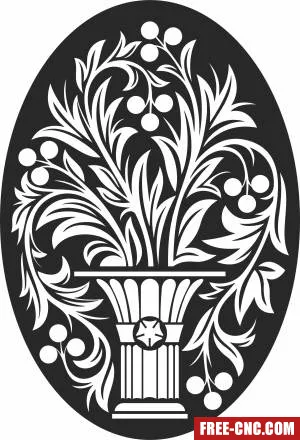 Decorative screen wall screen wall pattern - Free dxf for laser cutting and plasma