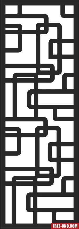 Screen pattern door pattern screen - Free dxf files ready to cut