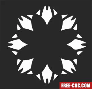 Pattern decorative wall door - Free dxf for laser cutting and plasma
