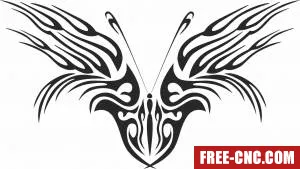 Butterfly art decor - Free dxf for laser cutting and plasma