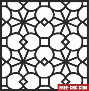 Door screen pattern decorative - Download free dxf for cnc plasma cutting