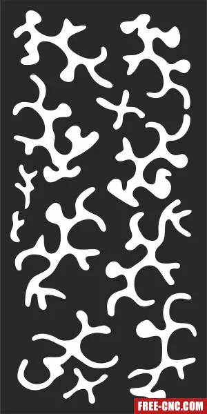 Decorative panel wall screen - Free dxf for laser cutting and plasma