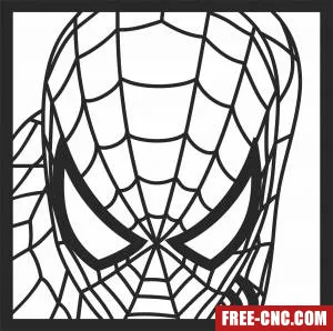 Spider man wall clipart - Download free dxf for cnc plasma cutting