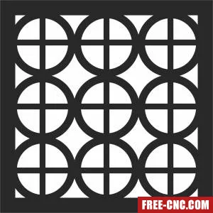 Screen pattern wall pattern screen - Free dxf download