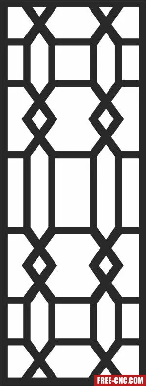 Decorative pattern wall decorative screen wall - Download free dxf for cnc plasma cutting