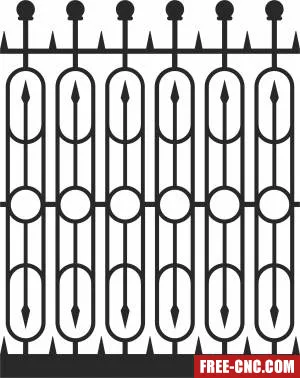 Decorative fence gate - Free dxf for laser cutting and plasma