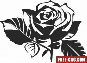 Rose wall decor - Download free dxf for cnc plasma cutting