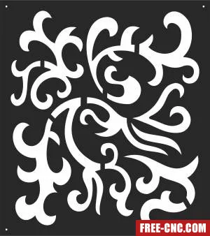 Decorative screen door wall decorative - Download free dxf for cnc plasma cutting