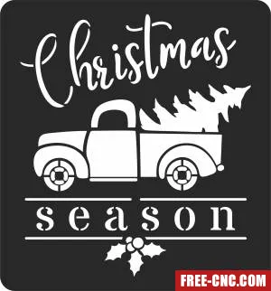 Christmas tree truck - Download free dxf for cnc plasma cutting