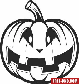 Pumpkin halloween cliparts - Free dxf for laser cutting and plasma