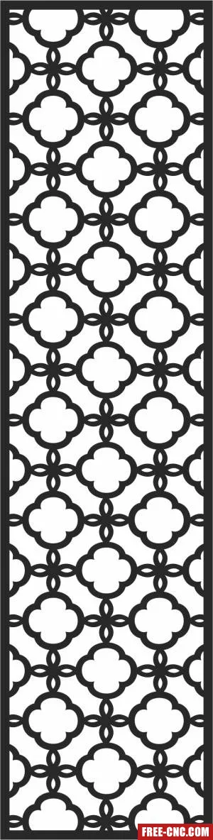 Pattern door decorative door screen pattern wall - Free dxf for laser cutting and plasma