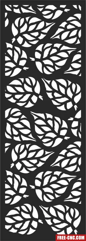 Pattern screen decorative screen pattern door - Free dxf for laser cutting and plasma