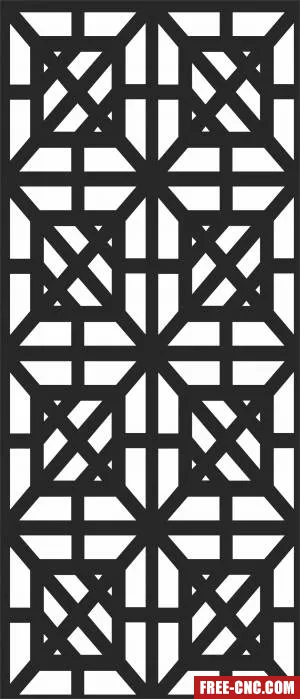 Door pattern screen wall screen decorative - Download free dxf for cnc plasma cutting Door pattern screen wall screen decorative - Download free dxf for cnc plasma cutting