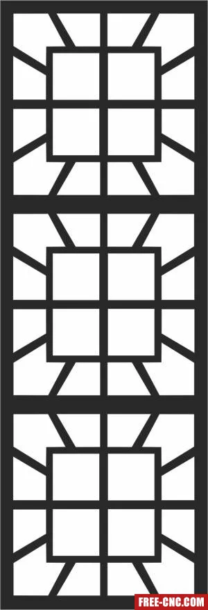 Door decorative pattern screen decorative - Free dxf for laser cutting and plasma