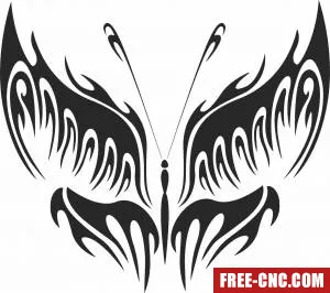 Butterfly art - Download free dxf for cnc plasma cutting