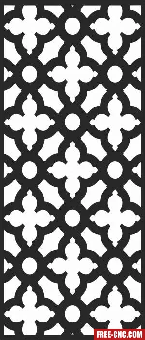 Wall door screen wall - Free dxf download