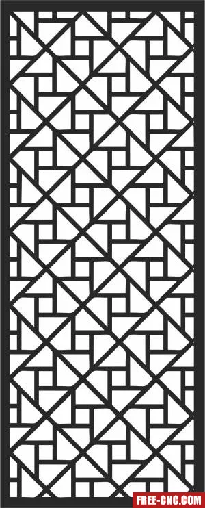 Pattern screen wall door decorative - Free dxf download