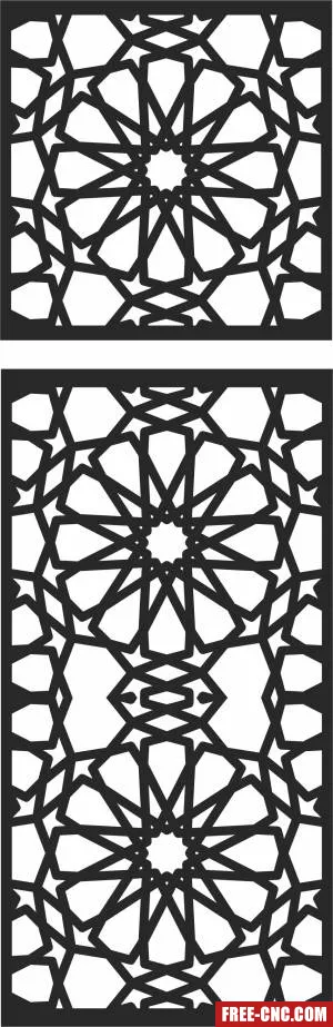 Door pattern door - Free dxf download
