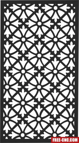 Screen wall wall pattern decorative decorative door - Free dxf download