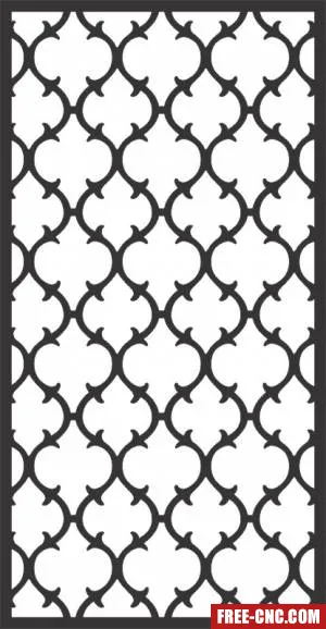 Decorative panels for doors wall screen pattern - free dxf download Decorative panels for doors wall screen pattern - free dxf download
