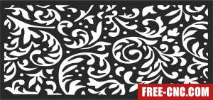 Decorative screen wall - Free dxf files ready to cut