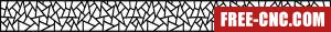Pattern decorative wall screen door screen - Download free dxf for cnc plasma cutting