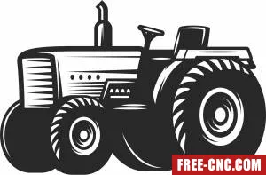 Tractor cliparts - Free dxf for laser cutting and plasma