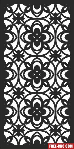 Door decorative pattern wall screen - Free dxf files ready to cut Door decorative pattern wall screen - Free dxf files ready to cut
