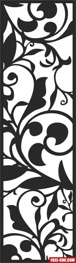 Screen door wall pattern wall - Free dxf files ready to cut