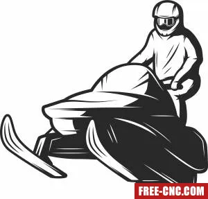 Snowmobile clipart - Download free dxf for cnc plasma cutting