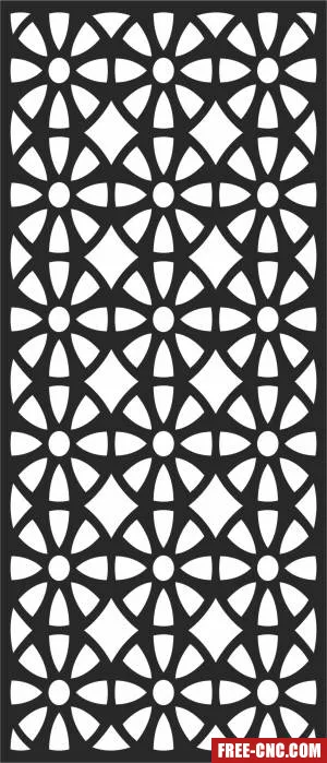 Screen wall pattern - Free dxf for laser cutting and plasma