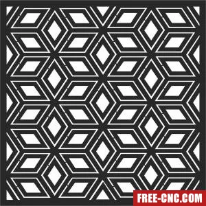 Decorative screen decorative - Download free dxf for cnc plasma cutting