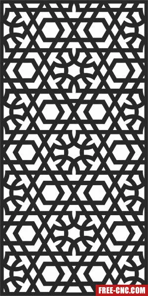 Door pattern screen wall decorative wall screen - Download free dxf for cnc plasma cutting