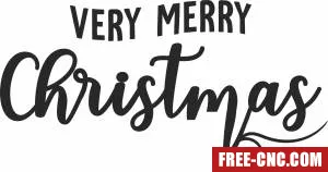 Very merry christmas - Download free dxf for cnc plasma cutting