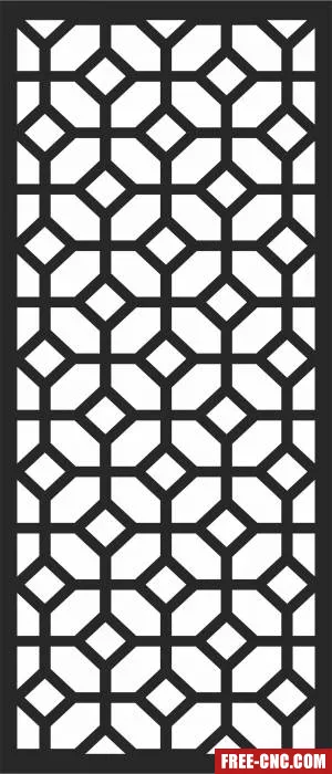 Wall screen pattern - Download free dxf for cnc plasma cutting