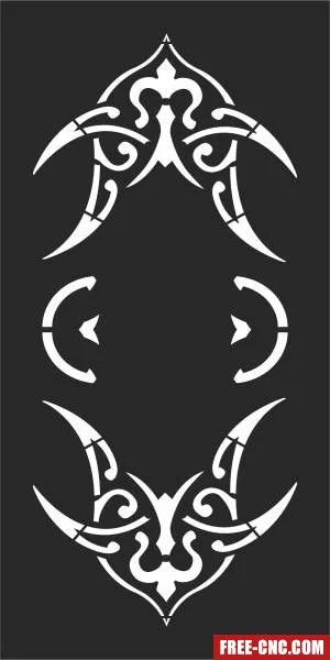 Decorative panel wall screen - Free dxf for laser cutting and plasma