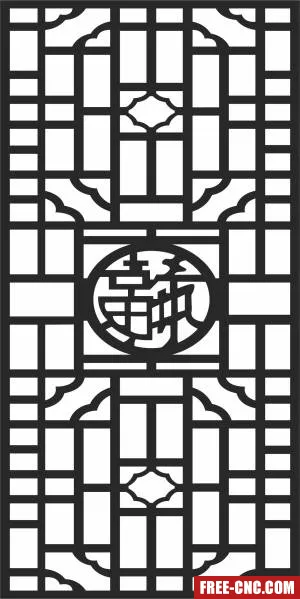 Wall pattern screen - Free dxf download