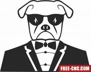 Dog wall decor - Free dxf for laser cutting and plasma